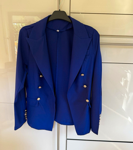 Damen blazer blau doppelreiher - blazer,