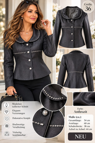 Eleganter blazer anthrazit - eleganter,